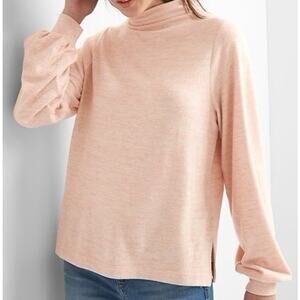 Gap NWT Softspun Funnel Neck Lightweight Pink Sweater Size XL
